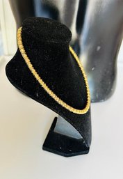 Vintage Signed 'NAPIER' Gold Tone Chocker/ Necklace