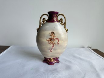 Neoclassical Small Austria Moon Vase