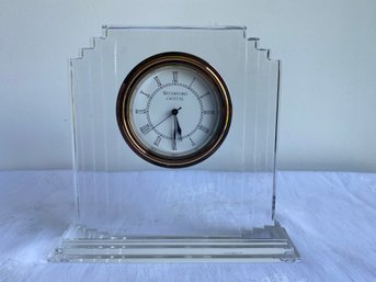 Waterford Crystal Clock With Original Box