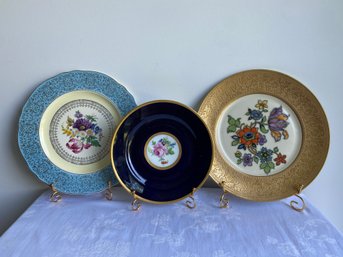 3 Decorative Plates - German, Bavaria & American