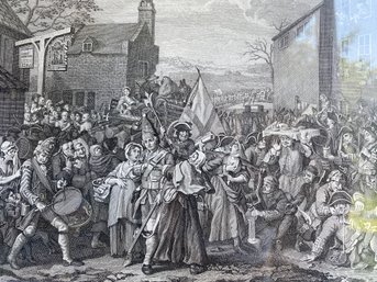 AFTER WILLIAM HOGARTH - MARCH TO FINCHLEY ENGRAVING