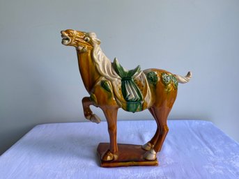 Chinese Tang Dynasty Standing Horse Figurine