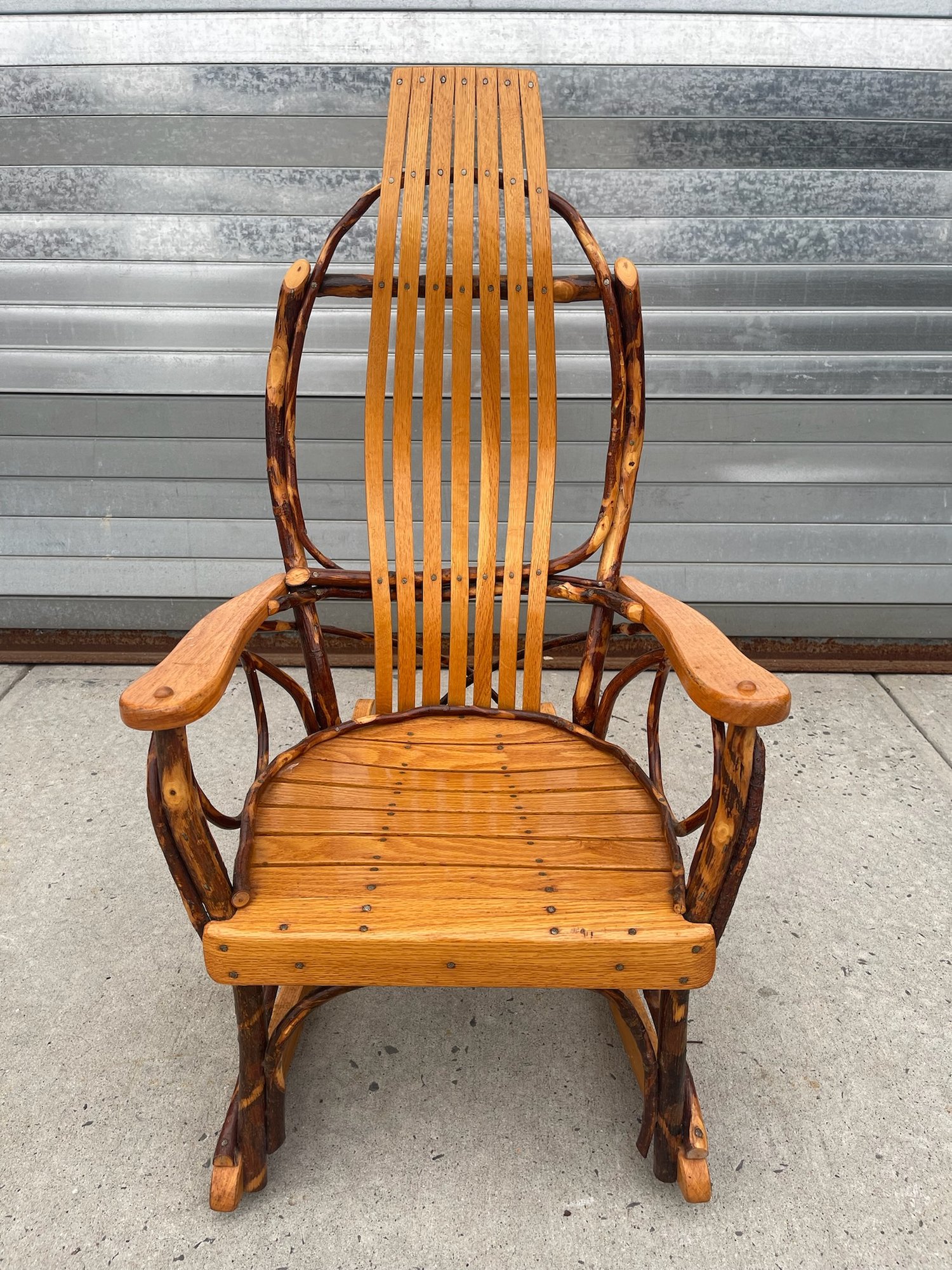 Handmade Bentwood Hickory CHILD'S Rocking Chair. Signed By Artisan ...