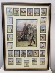 Famous Golfers Of 1930 Cards Reissued In Great Britain Professionally Framed And Matted