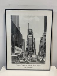 Retro Time Square Poster Signed Igor