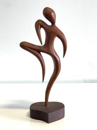 Vintage Modern Wood Figural Sculpture