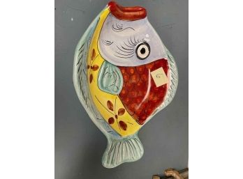 Vietri Fish Decor Dish