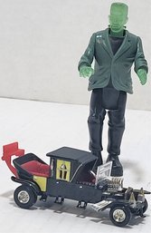 Munsters Koach Diecast And Frankenstein Action Figure.