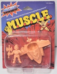 M.U.S.C.L.E. Masters Of The Universe MOTU He Man With Vehicle Sealed On Card