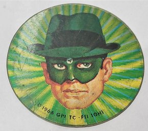 THE GREEN HORNET 1966 VARI VUE 3' 3D LENTICULAR DISC OR BICYCLE BADGE