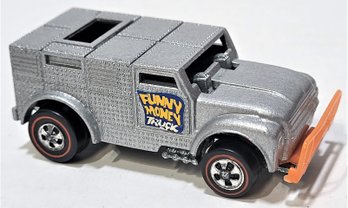 VINTAGE 1970 HOT WHEELS REDLINE SILVER FUNNY MONEY HONG KONG HEAVYWEIGHTS