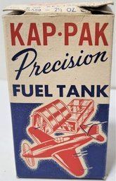 VINTAGE KAP-PAK FUEL TANK B-26 RECTANGULAR BRASS TANK 2-1/2 OZ. NOS