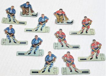 1950s Eagle Toys Table Top Hockey Metal NHL Players Canadiens & Maple Leafs