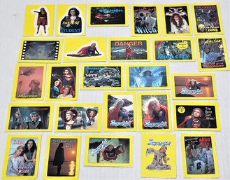 Grouping Of Supergirl Movie Vintage Sticker Cards Topps 1984