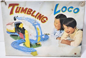 Vintage Battery Op Tumblin Loco Colorful Train Set MIB