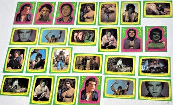 1979 MARVEL UNIVERSAL STUDIOS THE INCREDIBLE HULK STICKER CARDS