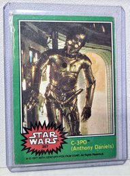 FROM MY PERSONAL COLLECTION THE INFAMOUS 1977 TOPPS STAR WARS 'GOLDENROD' CARD