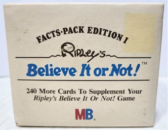 1984 Milton Bradley Ripley's Believe It Or Not 240 Card Supplement For Game MIB