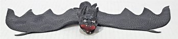 Vintage Oily Jiggler Bat Halloween Decoration 14 1/2' Wing Span Hong Kong