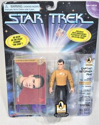 1996 Playmates Star Trek  Captain Christopher Pike Action Figure Sealed MOC