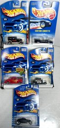 Groupingof Five 1991-2001 Mattel Hot Wheels NOS MOC Soo Fast Cutom Corvette 40 Ford Coupe 32 Ford Delivery