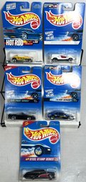 Grouping Of Five 1994-99 Mattel Hot Wheels MOC NOS Steel Passion Custom Corvette T-bird Stock Track-t Etc