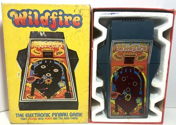 RARE Parker Brothers 1979 WILDFIRE Electronic Pinball Game Mint In Original Box Working