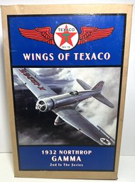 1994 ERTL Wings Of Texaco 2nd In A Series Diecast 1932 Northrop Gamma Airplane Bank New In Box