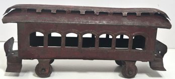 Vintage Pressed Steel Train Car Unknown Maker 9'