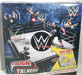 Mattel WWE Tough Talkers Interactive Wrestling Ring New In Box