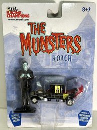 The Munsters Koach & HERMAN MUNSTER FIGURE DIECAST NEW IN PACKAGE