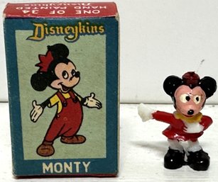 1960s Marx Toys Walt Disney Disneykins  MONTY  Figure In Original Box