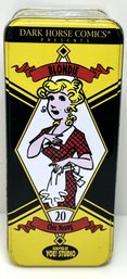 Dark Horse Comics Blondie Fiurine Statuette & Pinback Button Mint In Decorative Tin