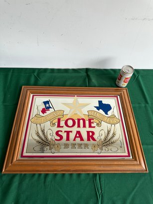 Vintage Lone Star Texas Beer Vintage Bar Mirror