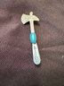 Sterling Silver & Turquoise Axe Pendant 2g