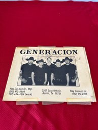 Signed Generacion Music Photograph
