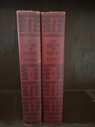 THE OUTLINE OF HISTORY  VOLUME I & II By H. G. WELLS