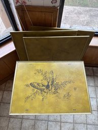 Four Vintage Butterfly TV Trays