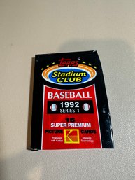 Sealed Topps Stadium Club Baseball 1992