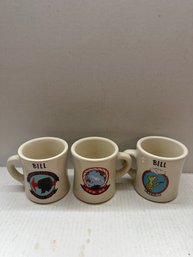 Lot Of 3 Bills Mug Shop- Military