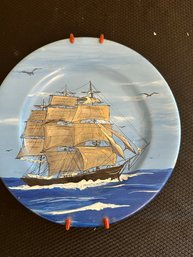Syracuse China Ship Plate
