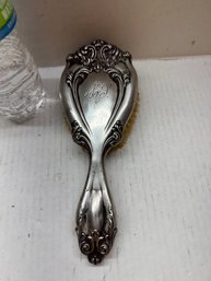 Vintage Art Nouveau Silver Plate Hand Mirror