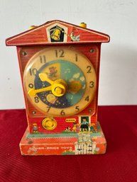 Fisher Price Music Box Teaching Clock Works