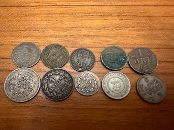 1800s Antique Foreign Coins Lot, Colombia Etc
