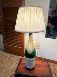 Vintage Champagne Bottle Lamp