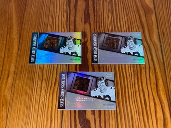 Lot Of 3 Silver Screen Signature Cards