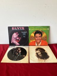 Lot Of 4 Vinyl Records: Elvis Lot 5