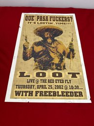 Loot Live Music Poster
