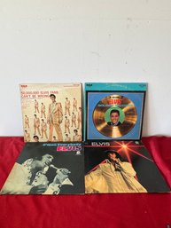 Lot Of 4 Vinyl Records: Elvis Lot 3