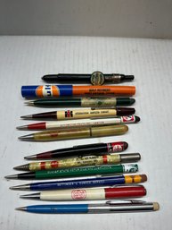 Lot Of Vintage Advertising Mechanical Pencils- Gas/oil/auto